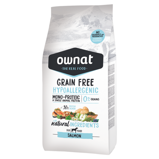 OWNAT Prime Dog Hypoallergenic Grain Free Salmone 3Kg