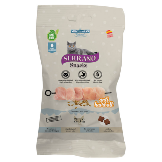 SERRANO Cat Snack Hairball al Pollo 50gr