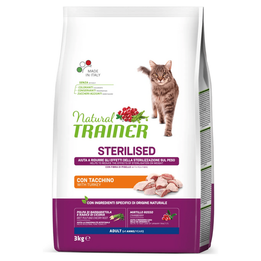 TRAINER Cat Sterilised Tacchino 3Kg
