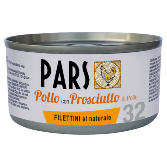 PARS 32 Filettini Naturali Pollo con Prosciutto 85Gr