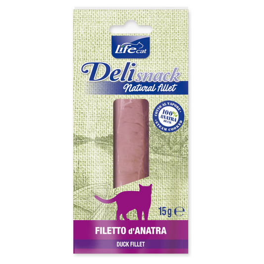 LIFE CAT Deli Snack Filetto d'Anatra 15Gr