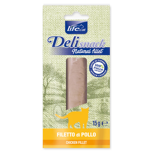 LIFE CAT Deli Snack Filetto di Pollo 15Gr