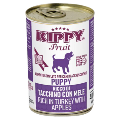 KIPPY Dog Patè Puppy Tacchino con Mele 400Gr