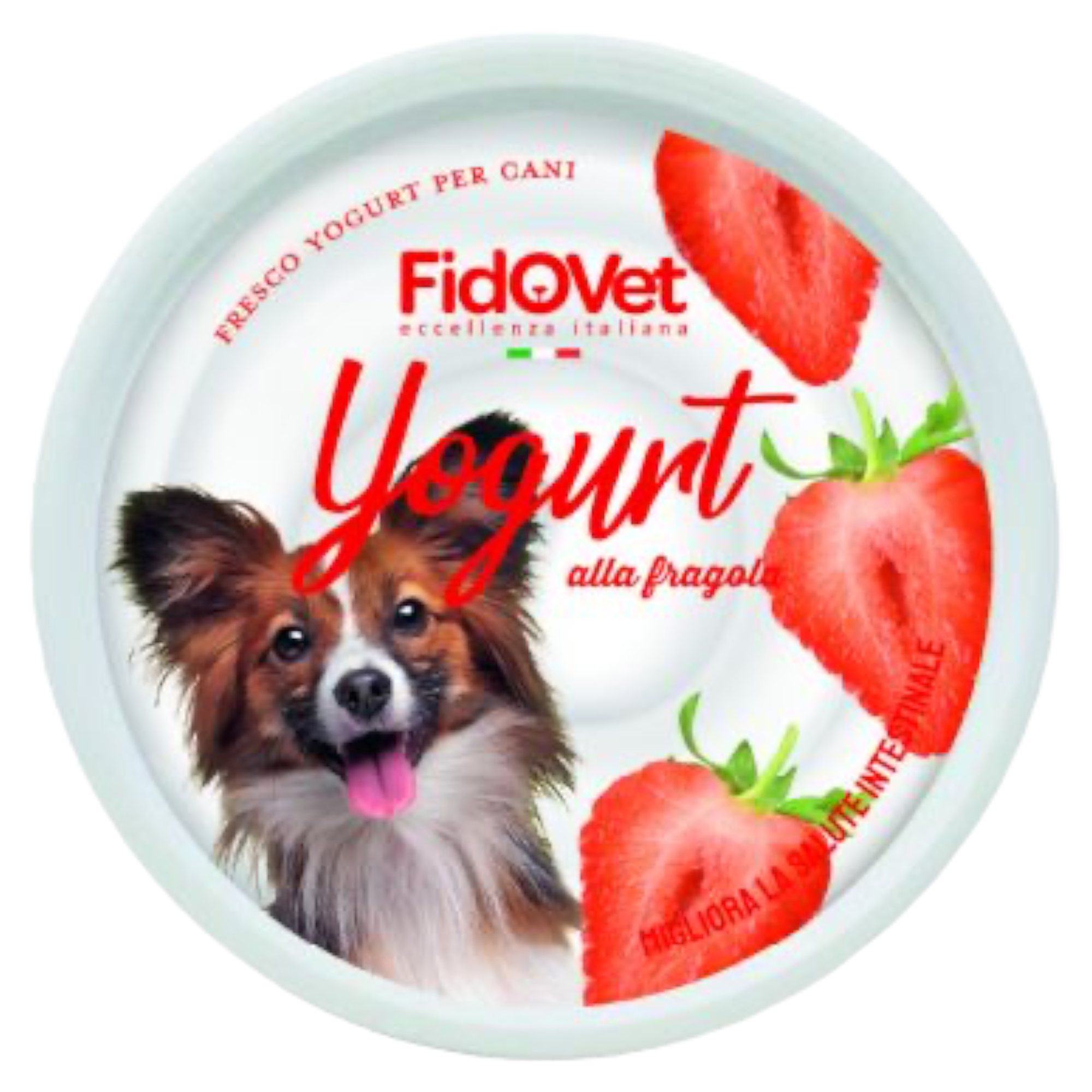 FIDOVET Yogurt alla Fragola per cani 40Gr