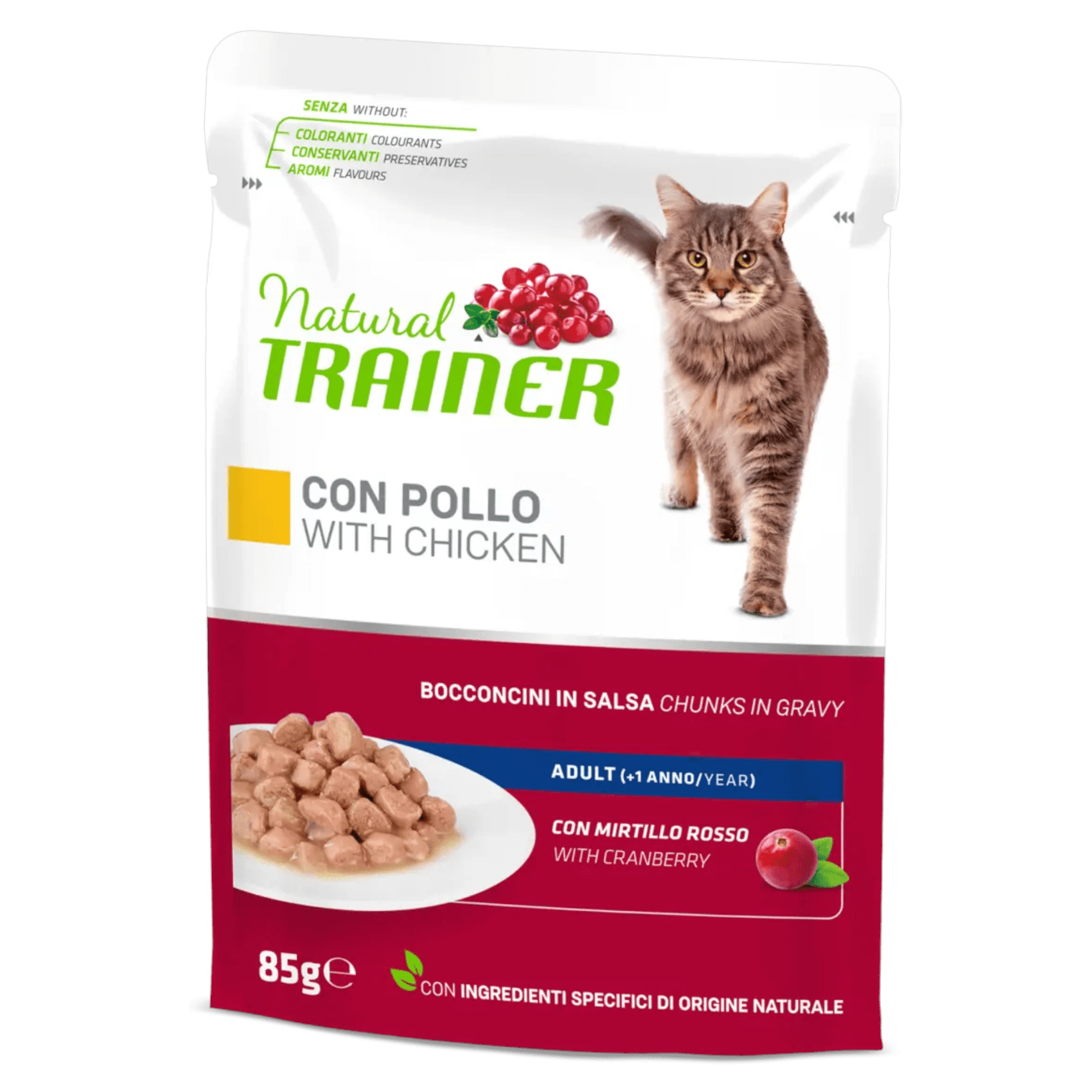 TRAINER Cat Adult Bocconcini in salsa Pollo 85gr