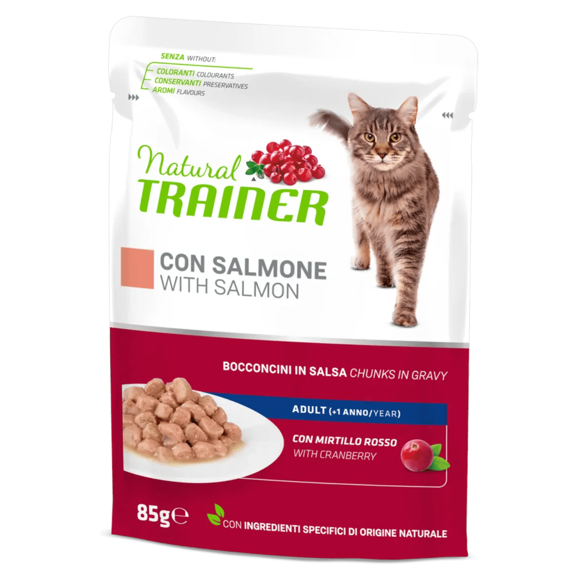 TRAINER Cat Adult Bocconcini in salsa Salmone 85gr