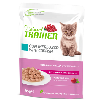 Trainer Kitten Bocconcini in salsa Merluzzo 85gr