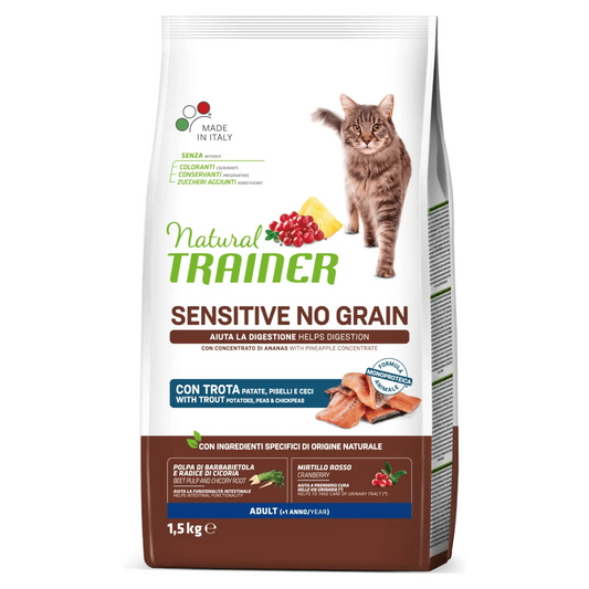 TRAINER Cat Adult Sensitive No Grain Trota 1,5Kg