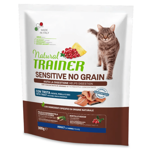 TRAINER Cat Adult Sensitive No Grain Trota 300gr