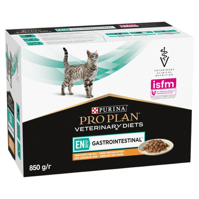 PURINA Veterinary Diets Cat EN Gatrointestinal Pollo 10x85gr