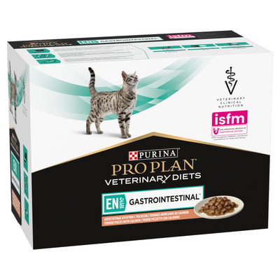 PURINA Veterinary Diets Cat EN Gatrointestinal Salmone 10x85gr