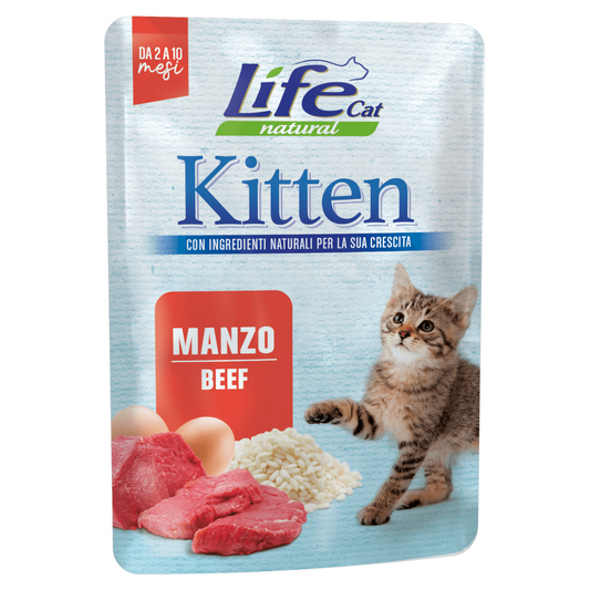 LIFE Cat Kitten Manzo 70gr in busta