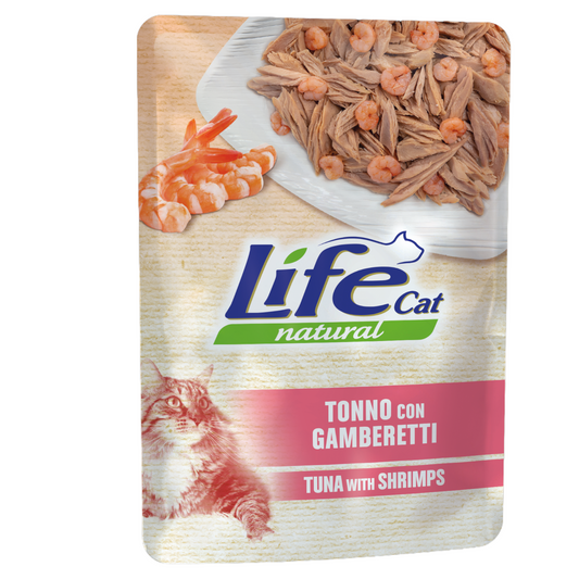 LIFE Cat Tonno con Gamberetti 70gr in busta