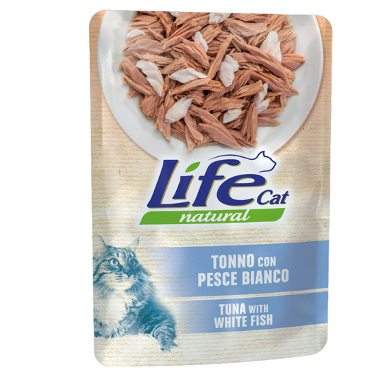 LIFE Cat Tonno con Pesce Bianco 70gr in busta