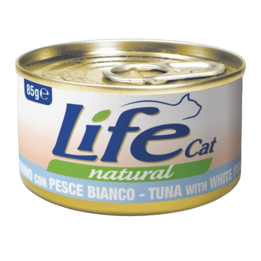 LIFE Cat Tonno con Pesce Bianco 85gr