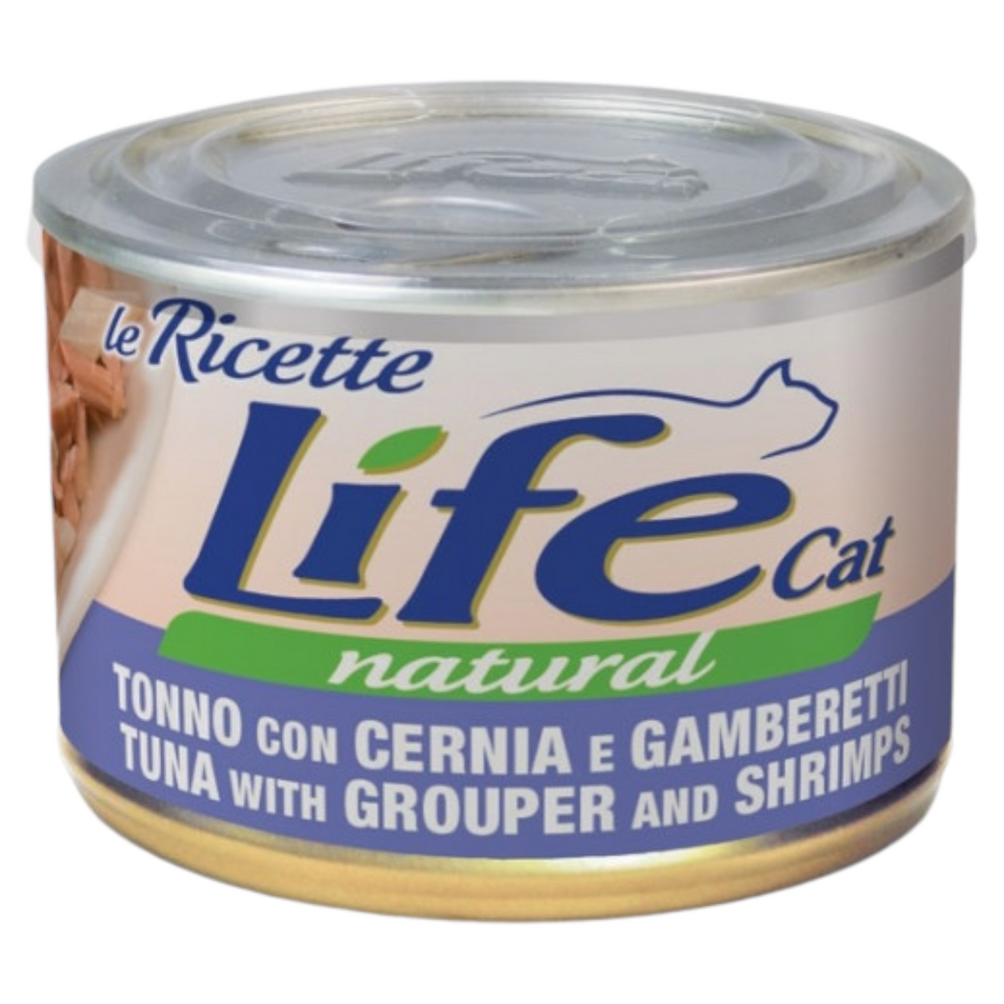 LIFE Cat Tonno con Cernia e Gamberetti 150Gr