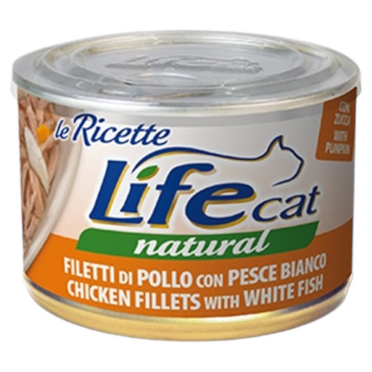 LIFE Cat Pollo con Pesce Bianco 150gr