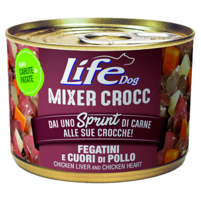 LIFE Dog Mixer Crocc Fegatini e Pollo con Carote e Patate 150gr