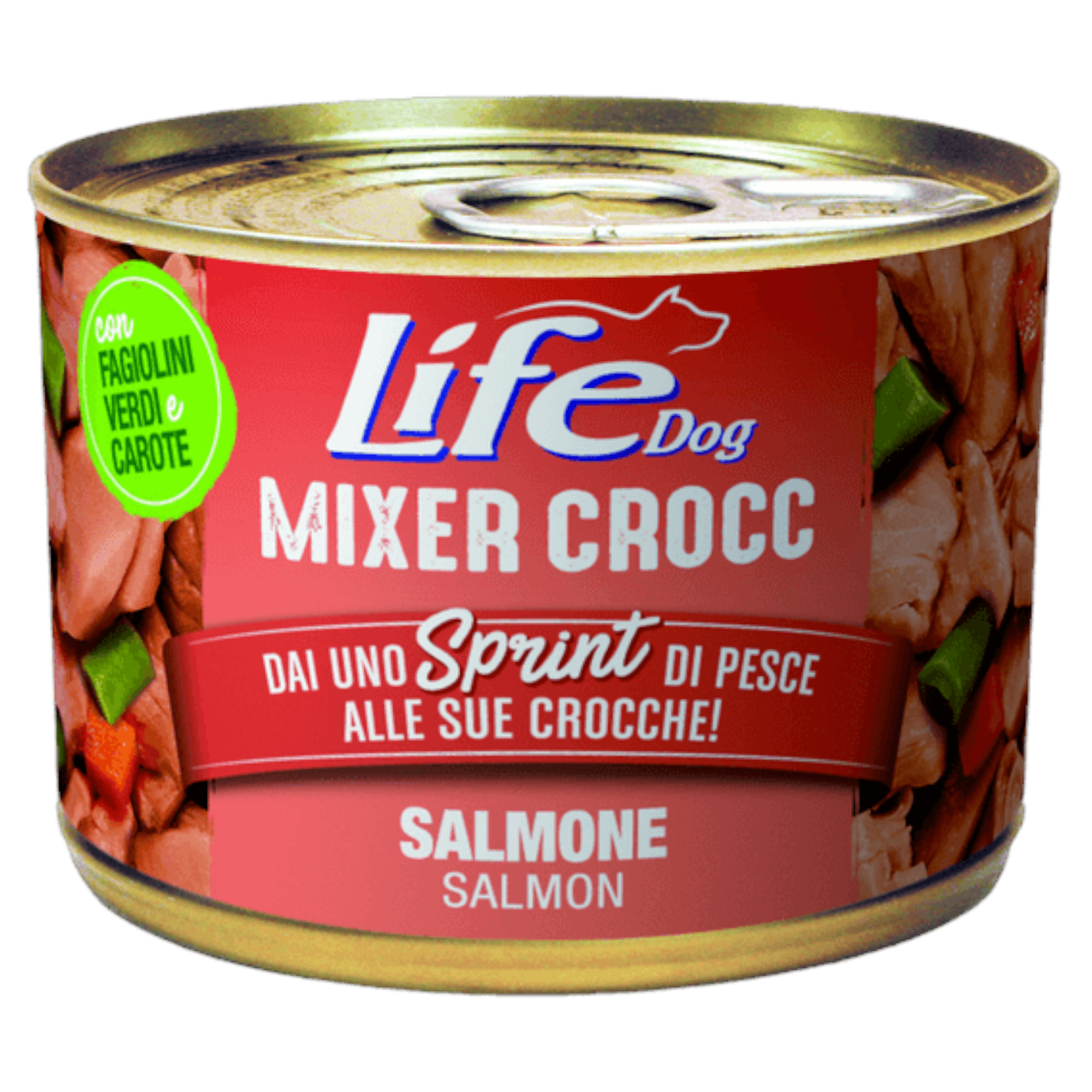 LIFE Dog Mixer Crocc Salmone con Fagiolini e Carote 150gr