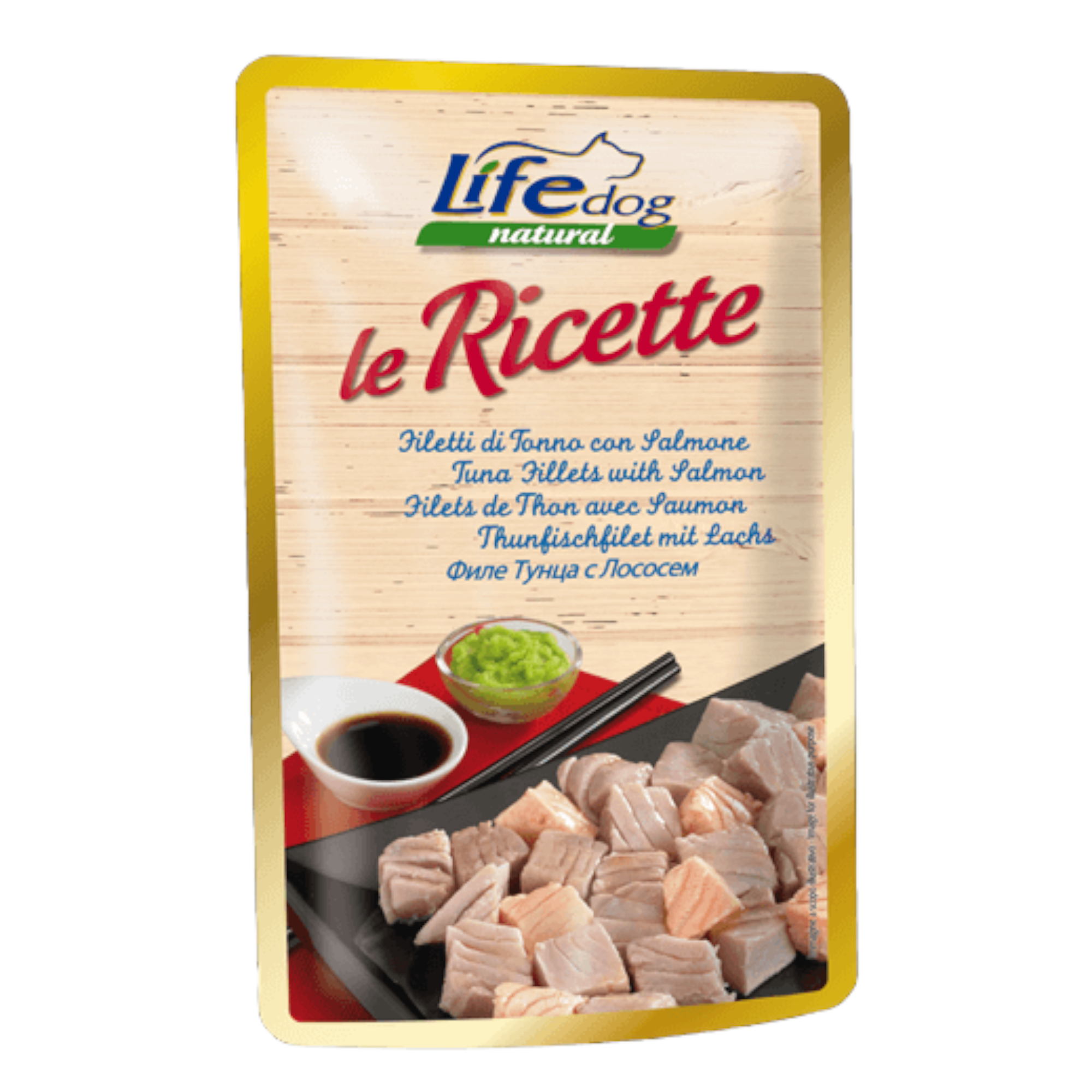 LIFE Dog Le Ricette Tonno con Salmone 95Gr