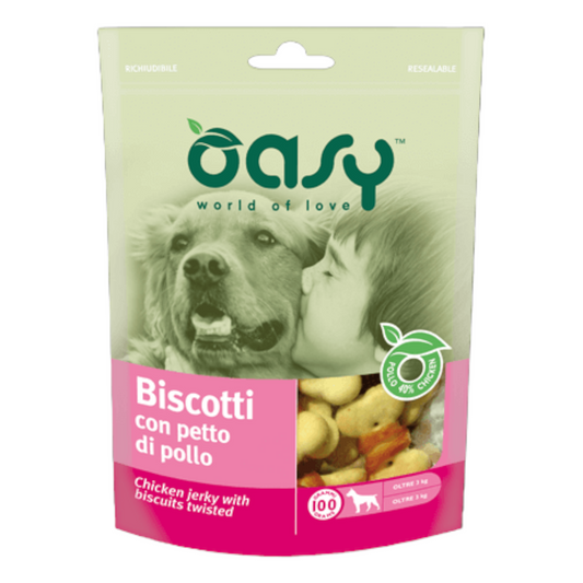 OASY Snack Cane Biscotti con Petto di Pollo 100Gr