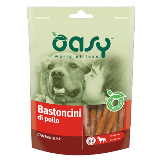 OASY Snack Cane Bastoncini di Pollo 100Gr