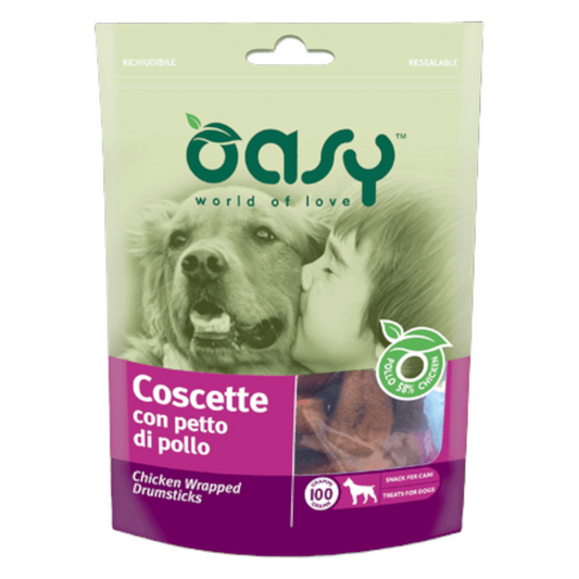 OASY Snack Cane Coscette con Petto di Pollo 100Gr