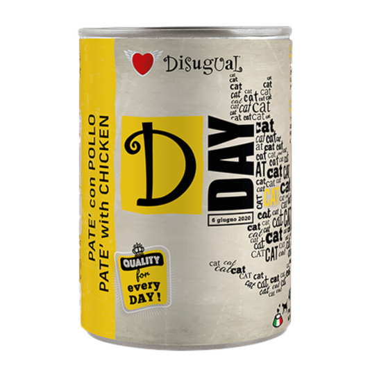 DISUGUAL Cat D-Day Patè con Pollo 400gr