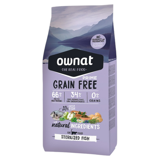 OWNAT Prime Cat Sterilised Grain Free Pesce 1Kg