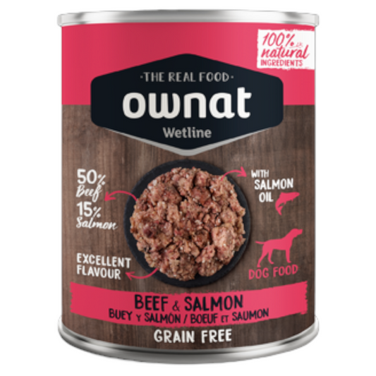 OWNAT Wetline Dog Manzo e Salmone 400gr