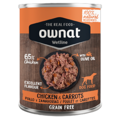 OWNAT Wetline Dog Pollo e Carote 12x395gr