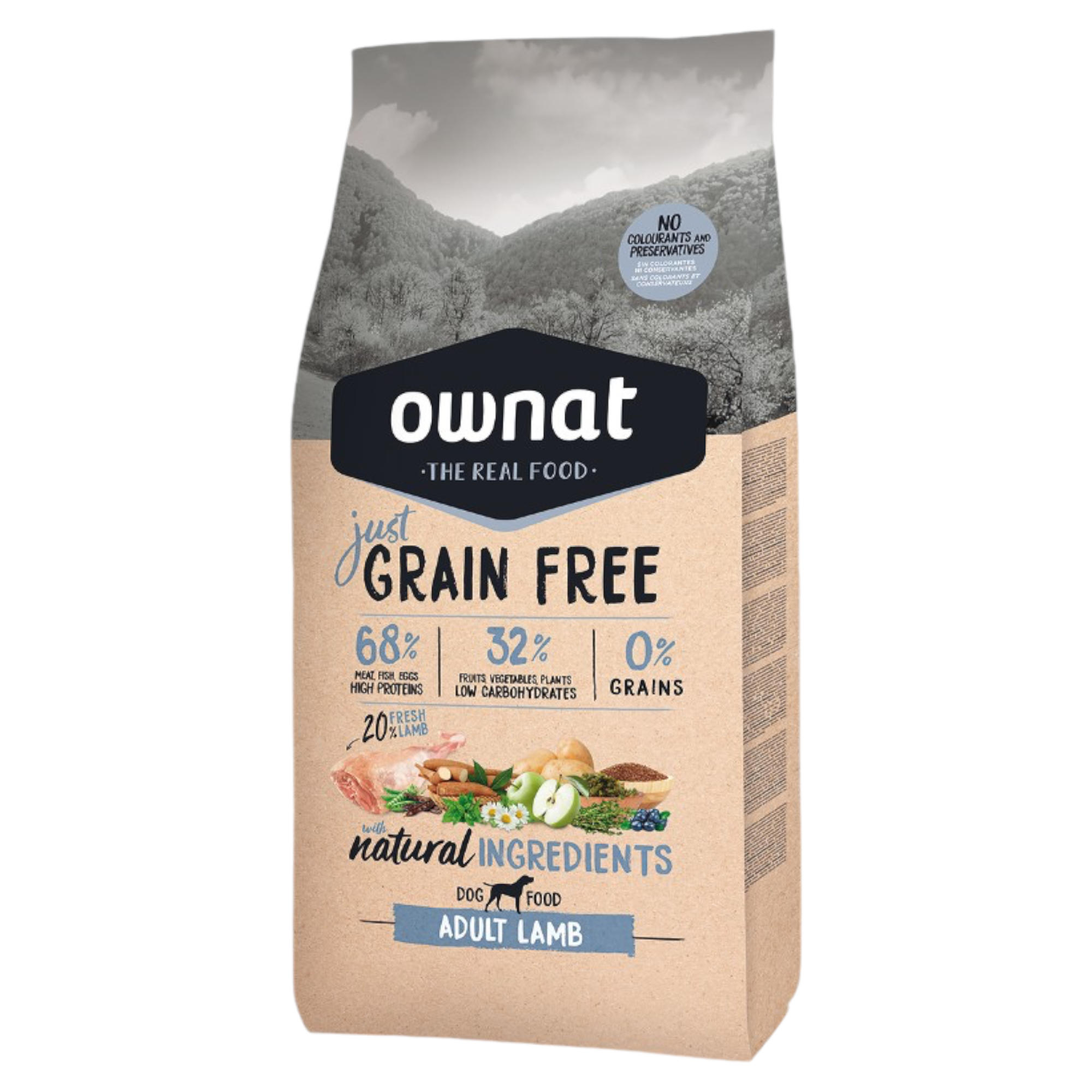 OWNAT Just Dog Adult Grain Free Agnello 14Kg