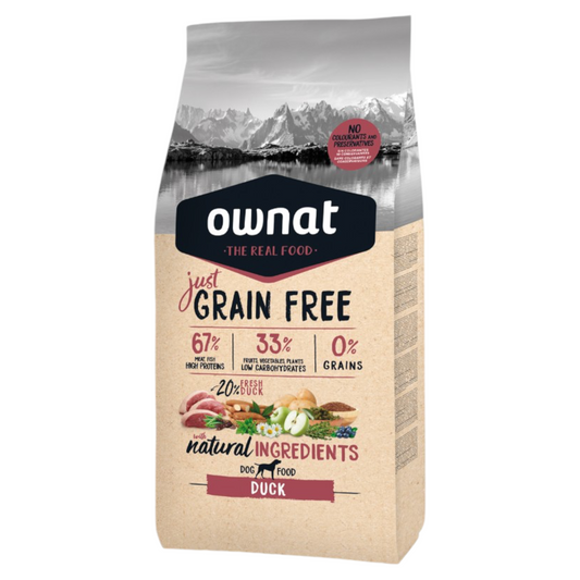 OWNAT Just Dog Grain Free Anatra 14Kg