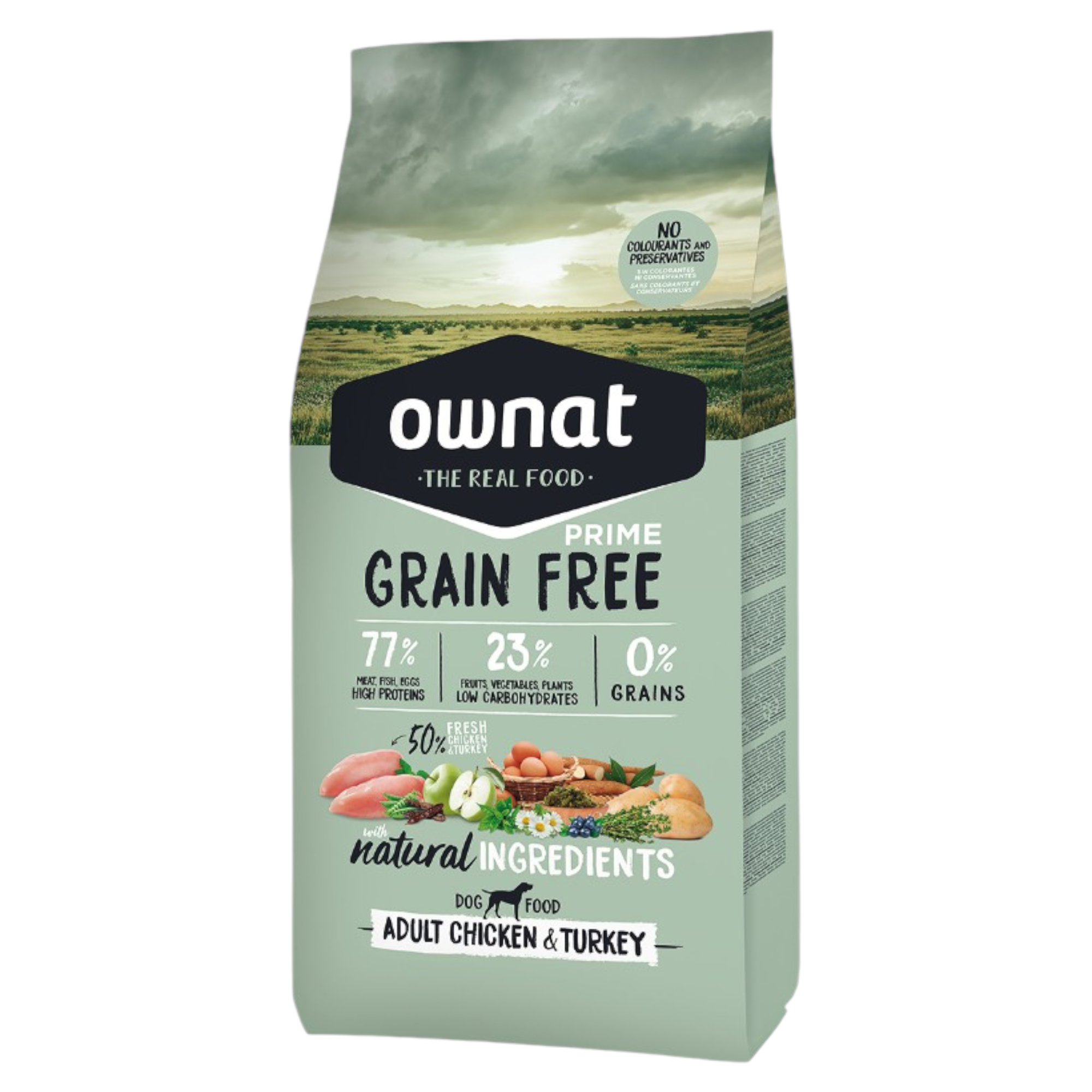 OWNAT Prime Dog Adult Grain Free Pollo e Tacchino 12Kg