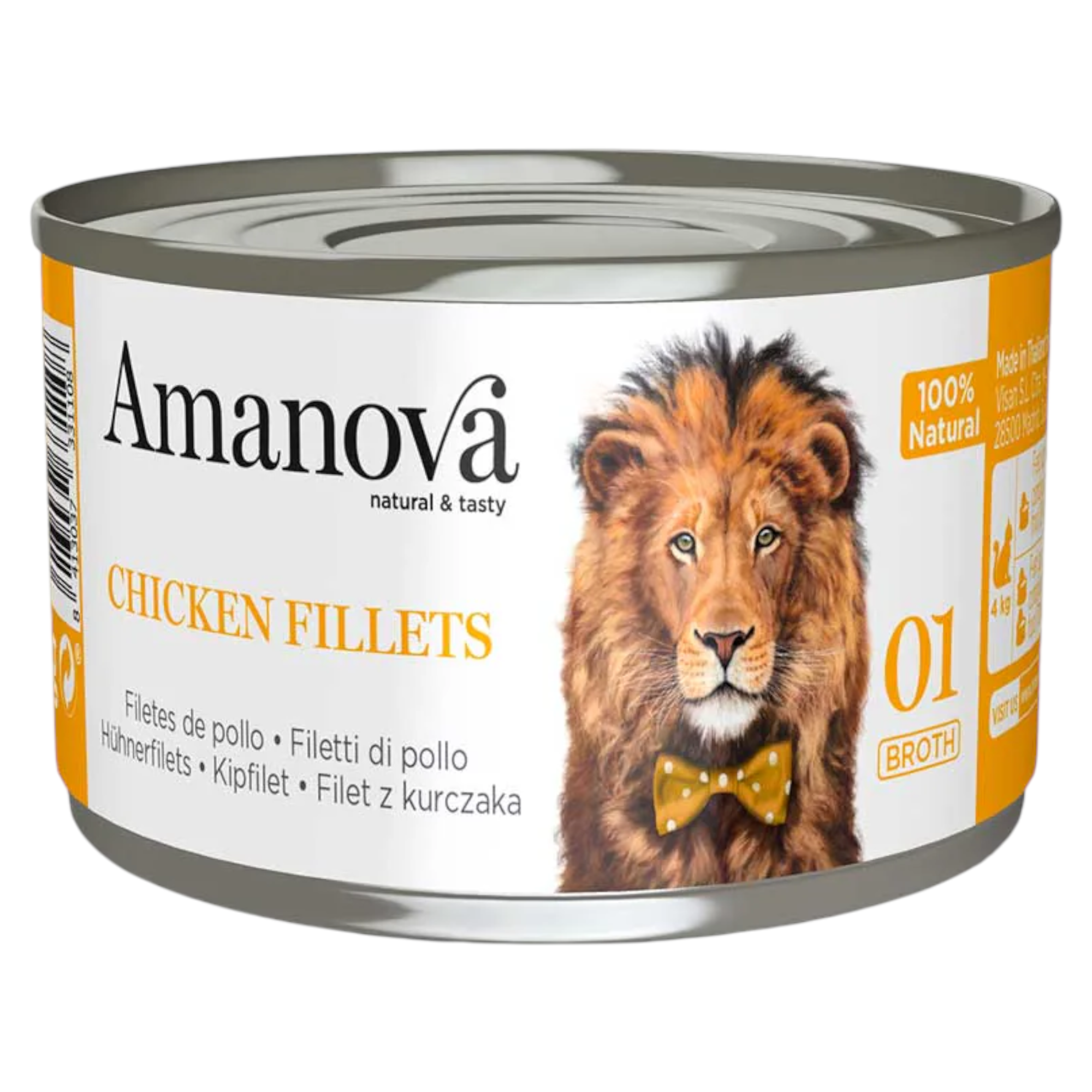 AMANOVA Gatto 01 Filetti di Pollo in brodo 70gr