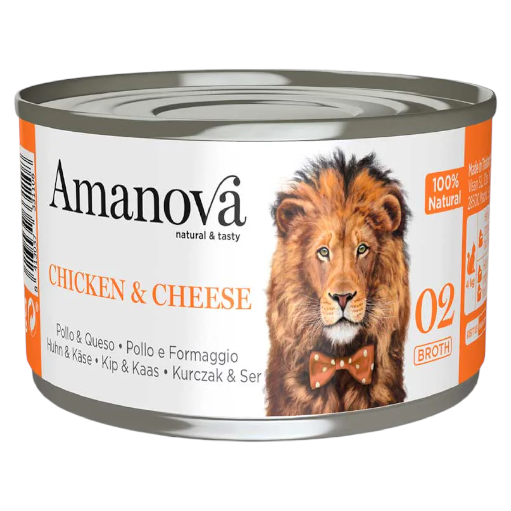 AMANOVA Gatto 02 Pollo e Formaggio in brodo 70gr