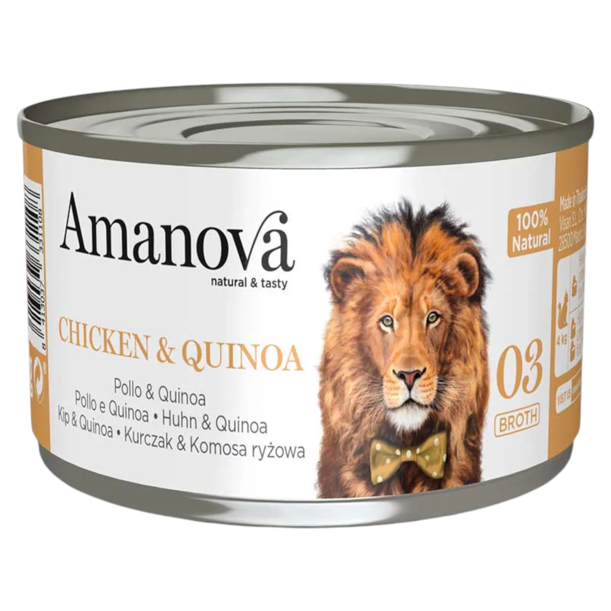 AMANOVA Gatto 03 Pollo e Quinoa in brodo 70gr