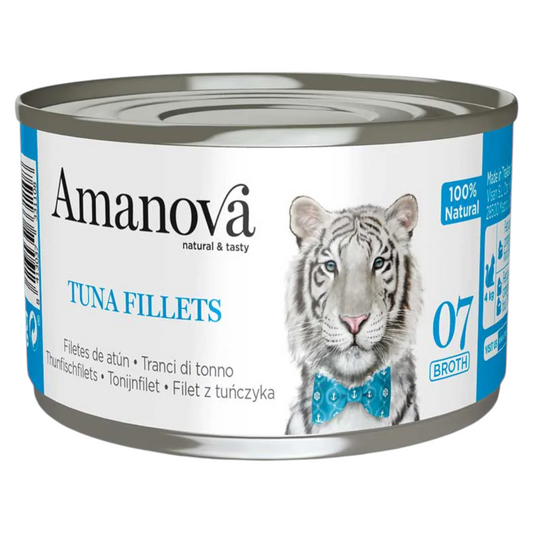 AMANOVA Gatto 07 Tranci di Tonno in brodo 70gr