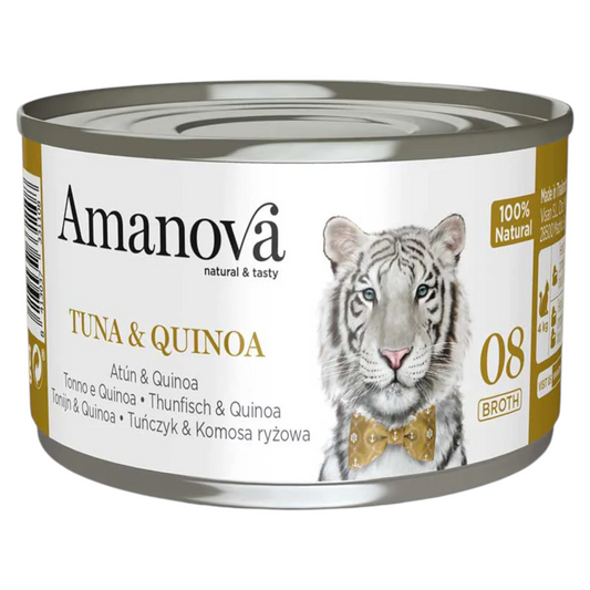 AMANOVA Gatto 08 Tonno e Quinoa in brodo 70gr