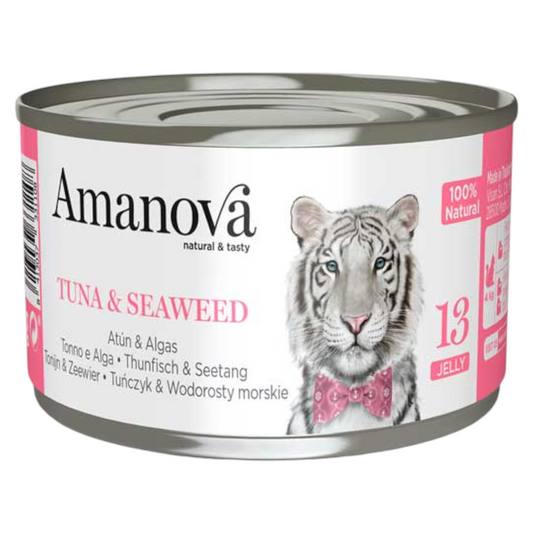 AMANOVA Gatto 13 Tonno e Alga in gelatina 70gr