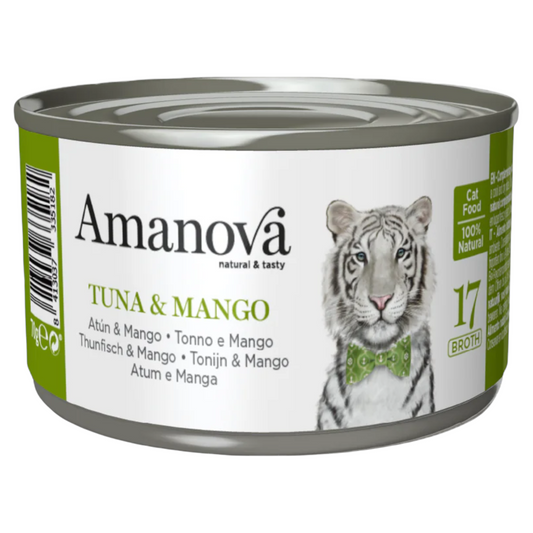 AMANOVA Gatto 17 Tonno e Mango in brodo 70gr