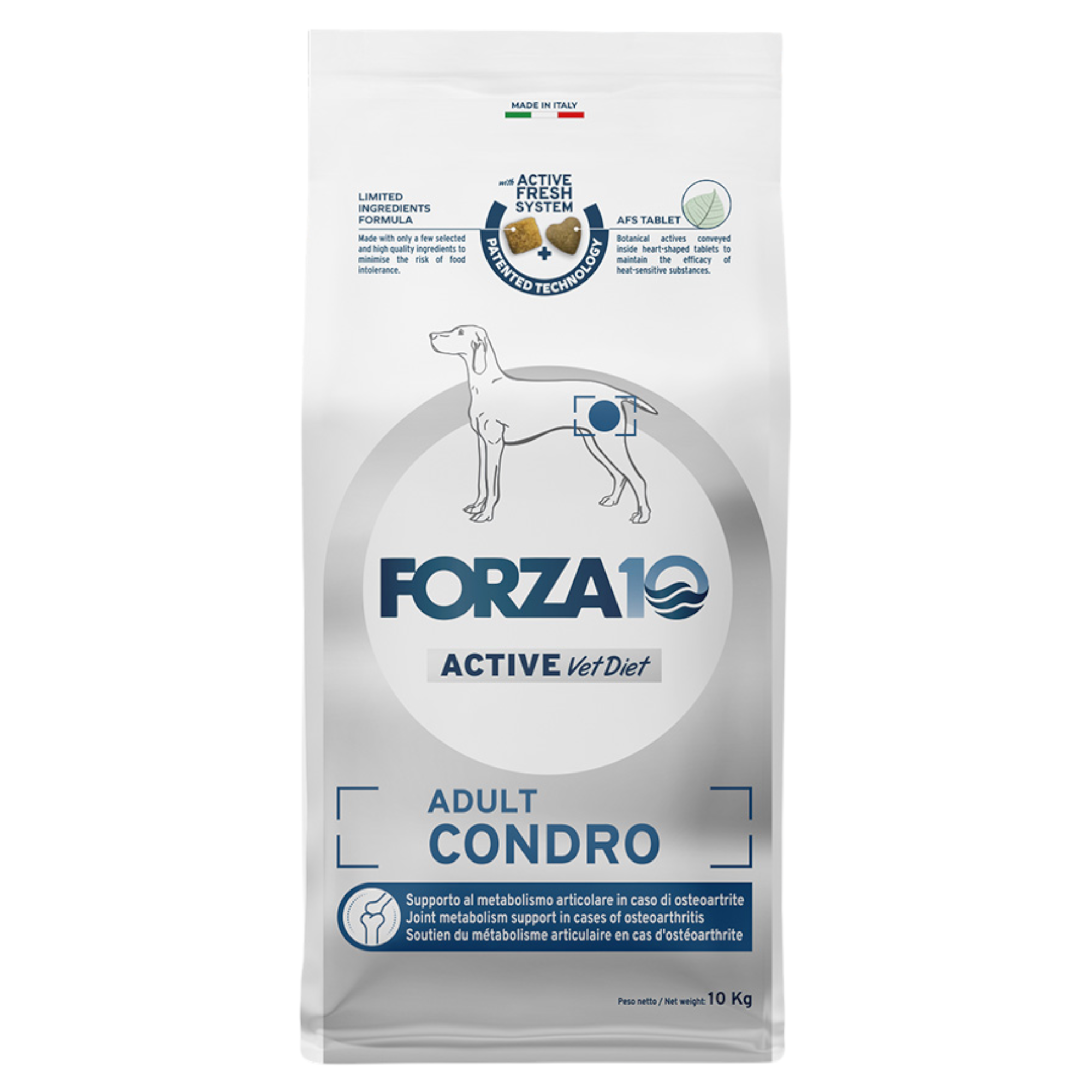 FORZA10 Dog Active Vet Diet Condro Adult 10Kg