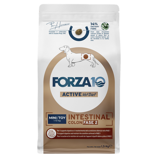 FORZA10 Dog Active Vet Diet Intestinal Colon Fase 2 Mini/Toy 1,5Kg