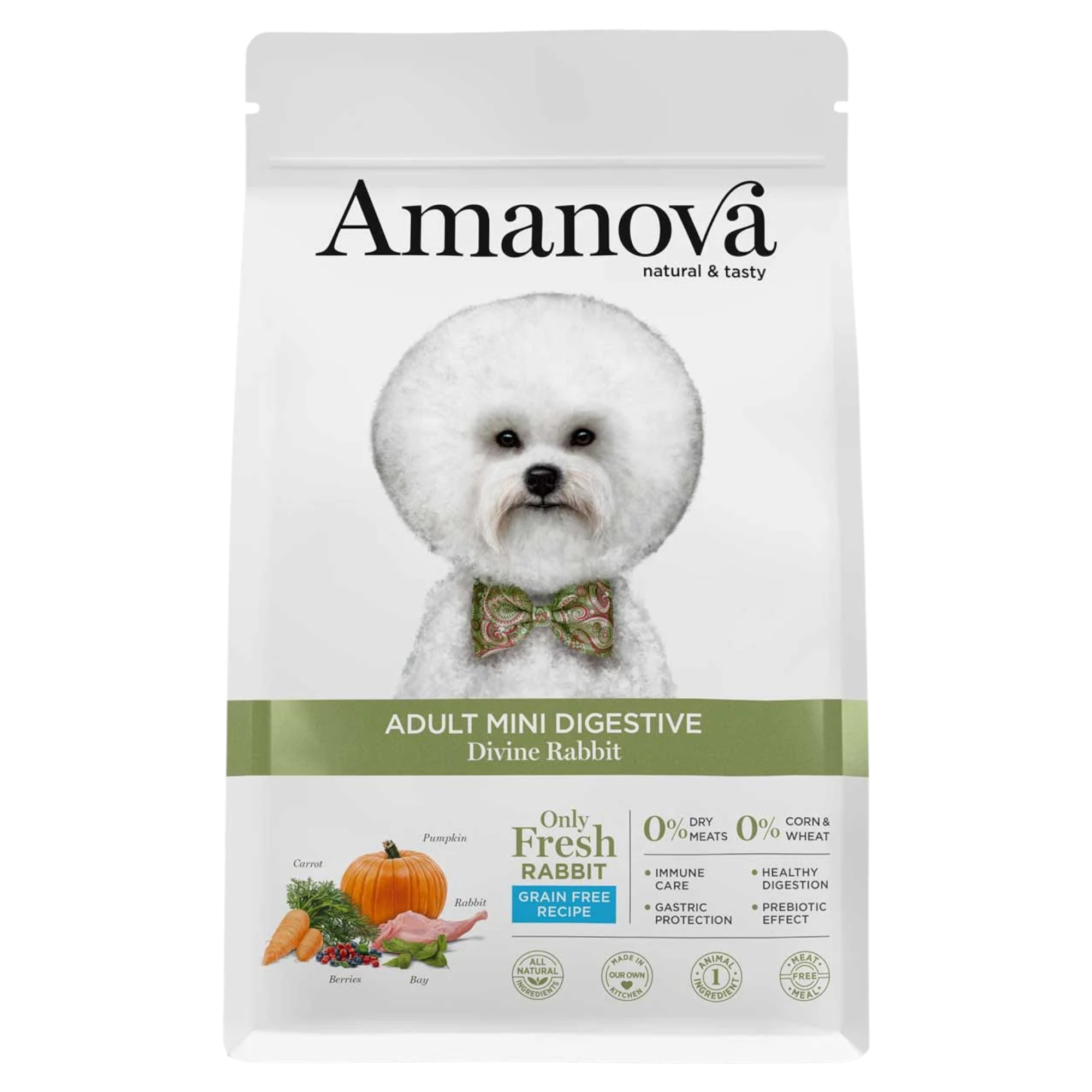 AMANOVA Cane Mini Adult Digestive al Coniglio Grain Free 2Kg