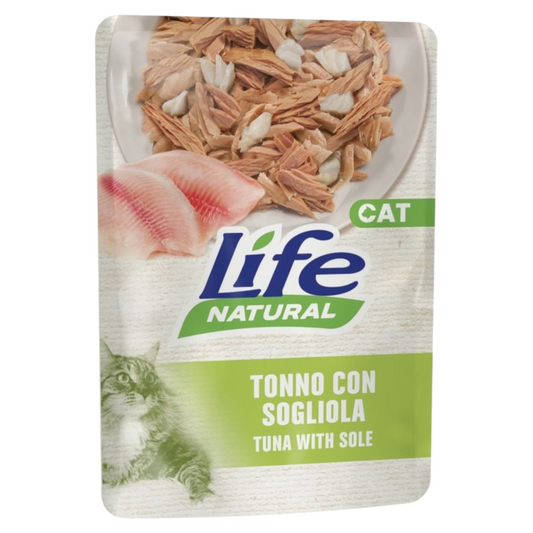 LIFE Cat Tonno con Sogliola 70gr in busta