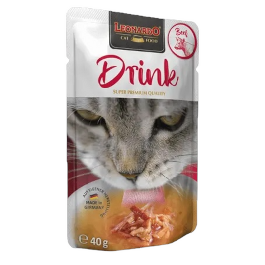 LEONARDO Cat Drink Manzo 40Gr