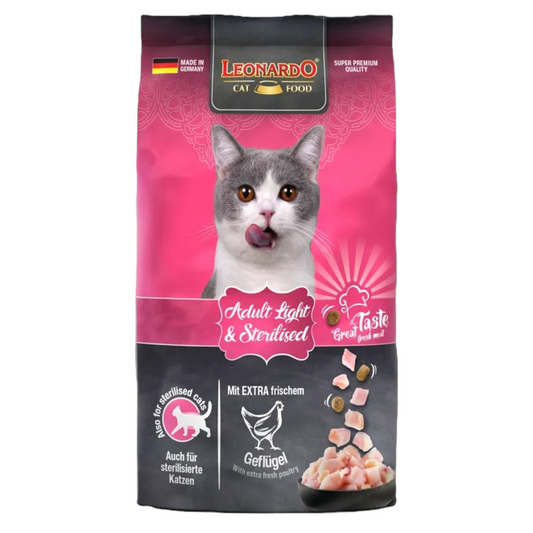 LEONARDO Cat Adult Light Sterilised 7,5Kg