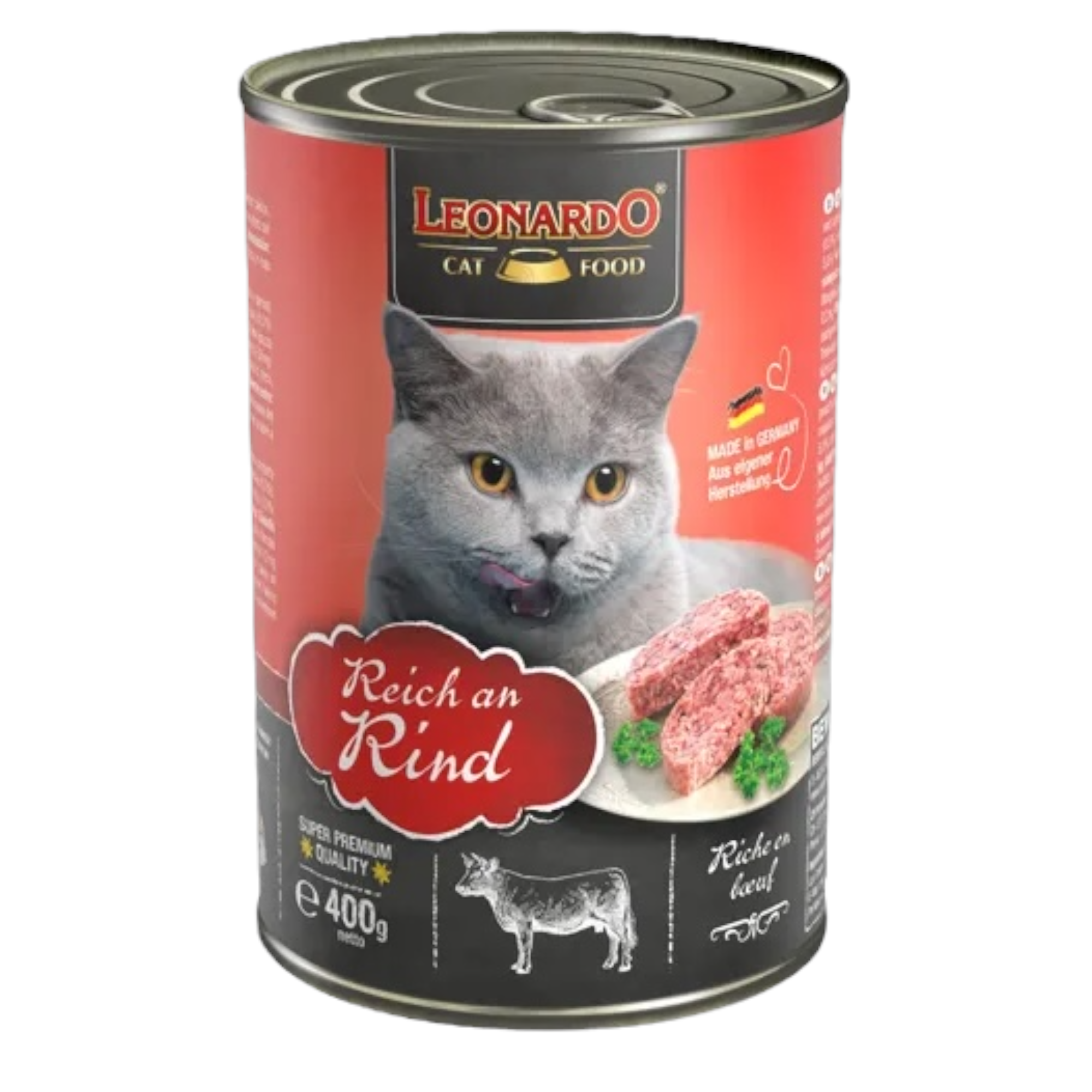 LEONARDO Cat Manzo (Lattina) 400gr