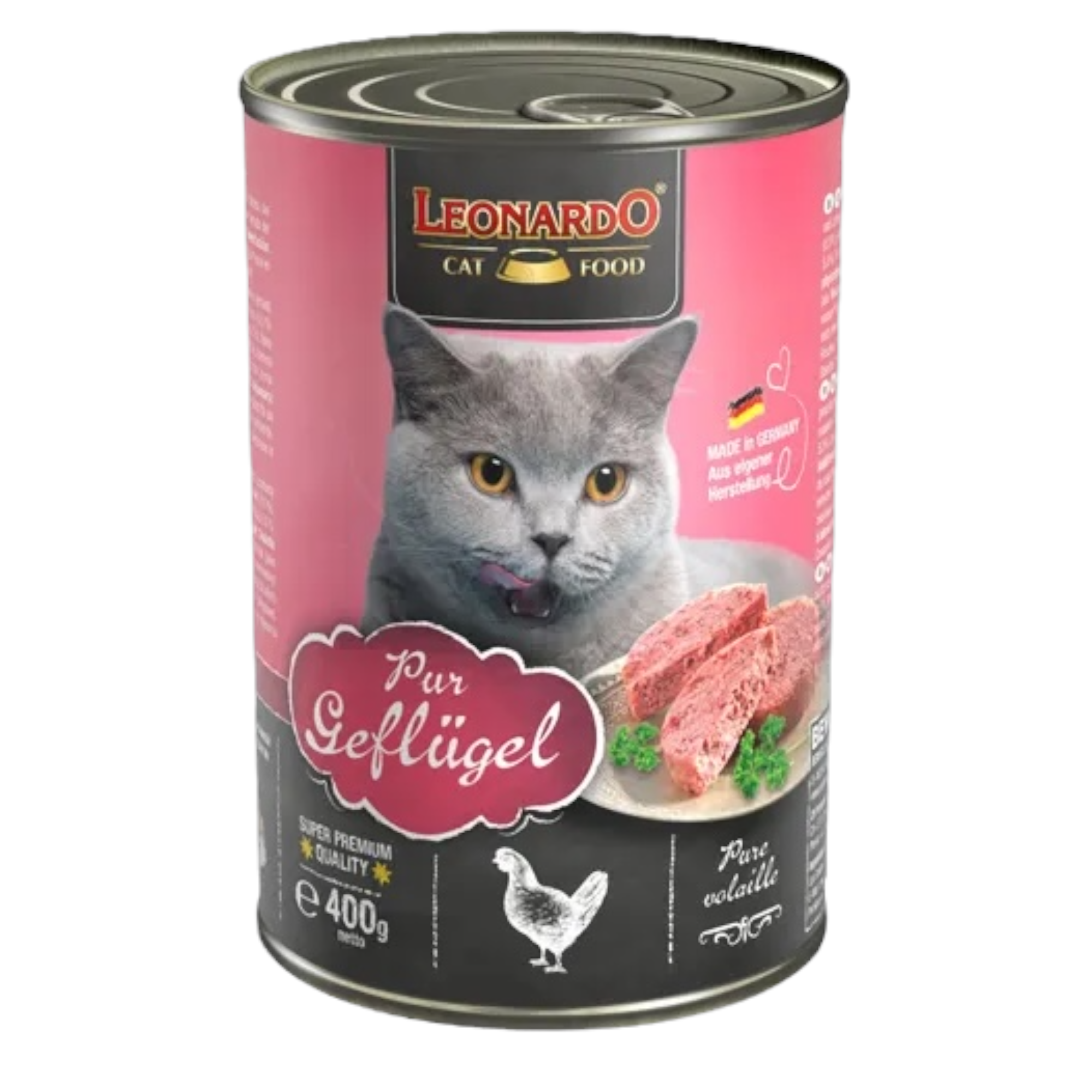 LEONARDO Cat Pollame (Lattina) 400gr