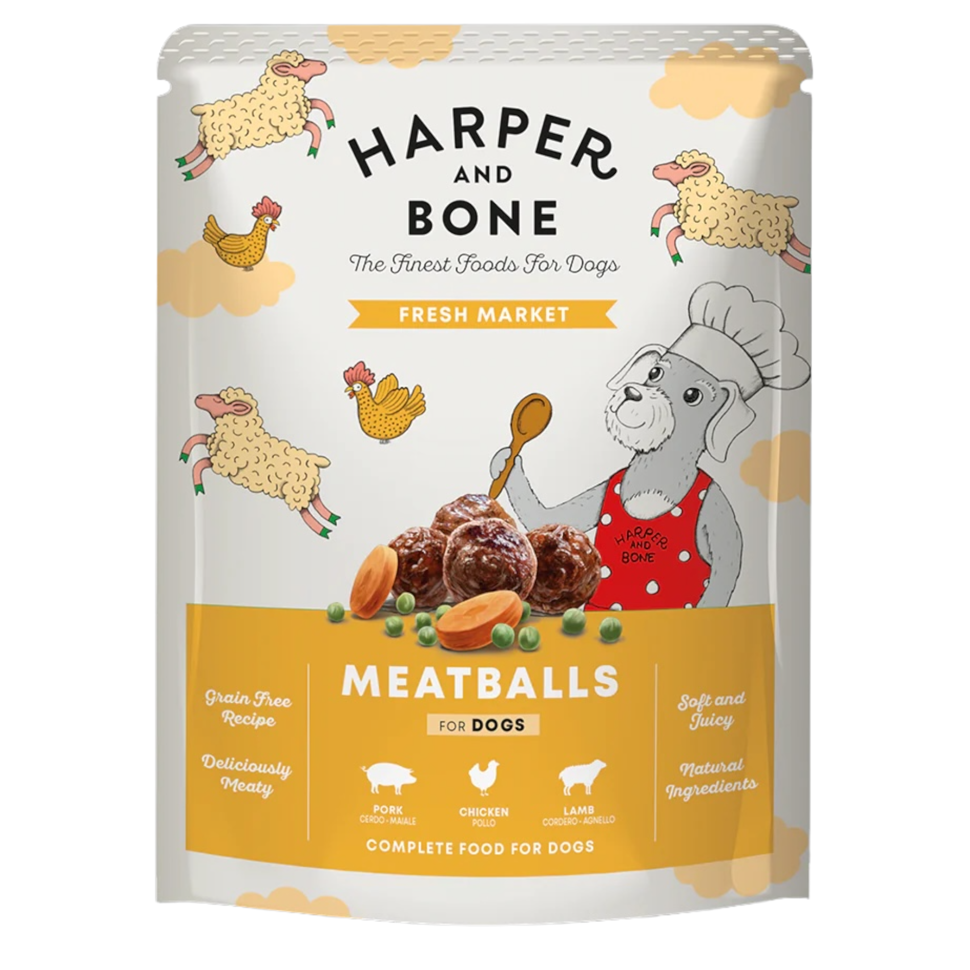 HARPER&BONE Polpette Cane Fresh Market 300Gr